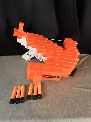 Buy Nerf Minecraft Pillagers Crossbow Toy - Orange/White W/ X3 Sets Of Darts • 9.99£