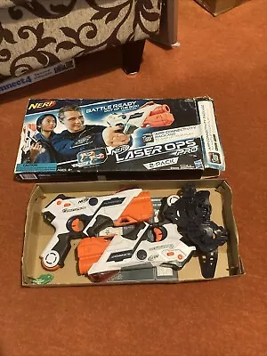 Buy Nerf Laser Ops Pro Twin Laser Combat Blaster Pack (x2) Boxed Pre-Owned • 14.50£