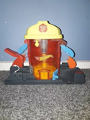 Buy Hot Wheels Super Fire House Rescue City Vs Robo Beasts Track Set • 16.99£