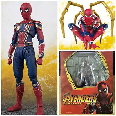 Buy Avengers 3 Infinity War Spiderman Action Figure S.H. Figuarts Iron Spider Gifts; • 22.51£