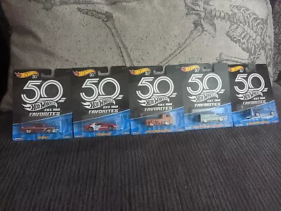 Buy Hot Wheels 50th Anniversary Favorites  Real Riders Full Set Of 10 • 100£