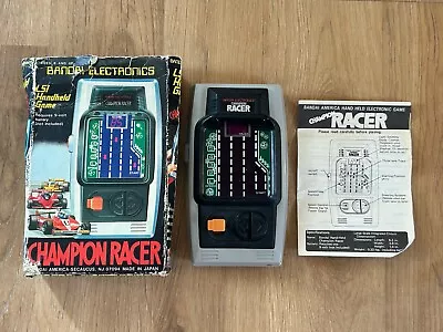 Buy Vintage Bandai Champion Racer 1980 LED Handheld Electronic Game Boxed • 65£