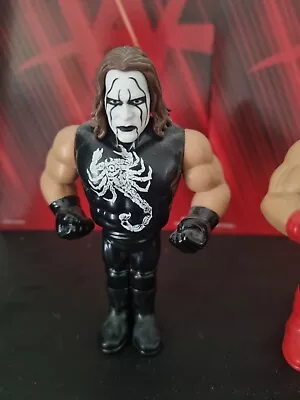 Buy WWE Retro WRESTLING FIGURE Sting Crow Wwf  Hasbro Wcw NWo Aew • 9.99£