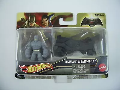 Buy Mattel Hot Wheels Batman V Superman Mighty Mini Figure & Batmobile DJH28 - NEW • 9.99£