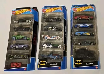 Buy Hot Wheels DC BATMAN 5 Pack X3 15 Vehicles • 29.97£