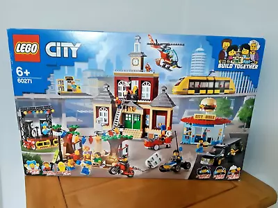 Buy LEGO 60271 City Town Main Square Diner Building Set New Factory Sealed Retired • 120£