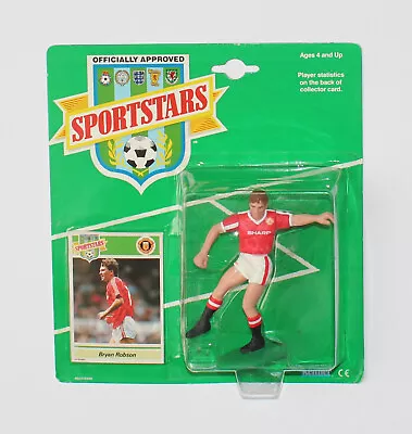 Buy Bryan Robson - Manchester United Action 1989 Figure + Trading Card Original Packaging - Football • 26.30£