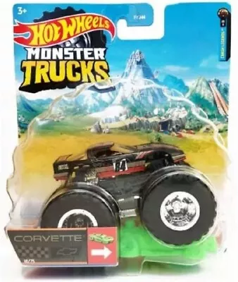 Buy Hot Wheels Monster Trucks Corvette 1:64 Scale. • 11.97£