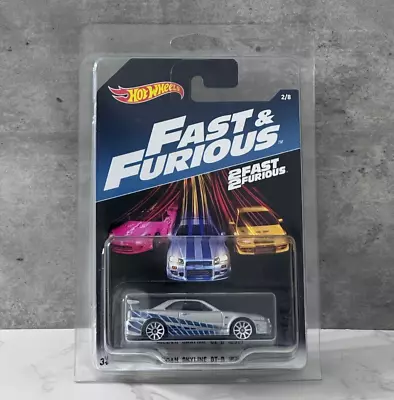 Buy 2016 Hot Wheels 2 Fast 2 Furious F&F2 Fast And Furious Nissan Skyline R34 GT-R • 41.99£