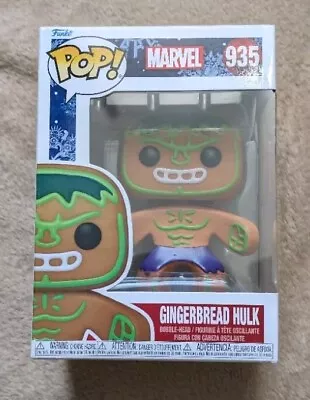 Buy Funko Pop Figure 935 Gingerbread Hulk Marvel  • 15£