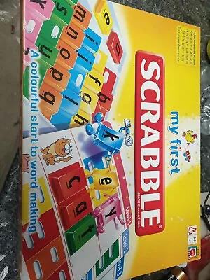Buy M. My First Scrabble By Mattel Great Word Making Educational Game Complete Boxed • 9.50£
