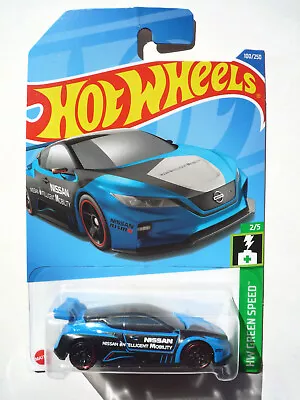 Buy Hot Wheels (Blue) Nissan Leaf Nismo HW Green Speed 2/5 (Long Card) 100/250 HCX89 • 2.65£