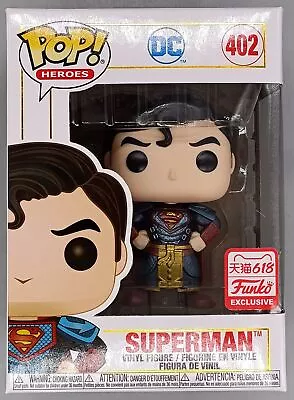Buy Funko POP #402 Superman Metallic DC Imperial Palace Damaged Box With Protector • 54.99£
