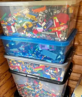 Buy 🔥Genuine Lego 1kg-1000 Pieces Mixed Bricks ! Pieces + 1 MINIFIGURE !!!! • 21.99£