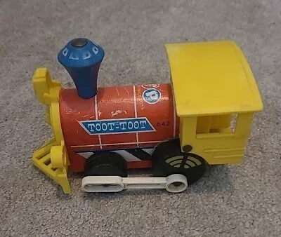 Buy Vintage 1964 Fisher Price Toot-Toot Wooden Train Toy. Toddler Child • 7£