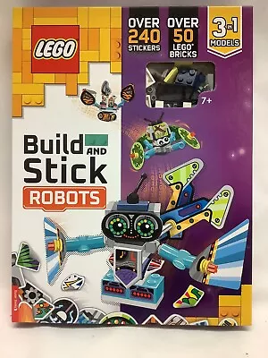 Buy New Lego 3 In 1 Book Models Build & Stick Robots 240 Stickers 50 Bricks Age 7+ • 4.95£