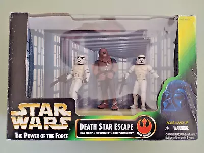 Buy 1997 Kenner, Star Wars POTF Death Star Escape Set: Han, Luke & Chewie • 20£