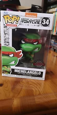 Buy Tmnt Funko Pop Teenage Mutant Ninja Turtles Michelangelo Mikey Eastman And Laird • 10£