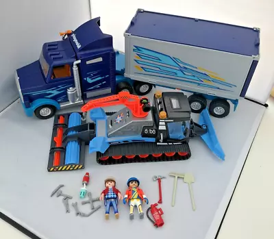 Buy Playmobile Big Truck Lorry 9134 & Snow Plough 9500 - *Some Small Parts Missing. • 21£