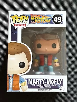 Buy BACK TO THE FUTURE- MARTY McFLY 3.75  POP  MOVIES VINYL FIGURE FUNKO 49 NEW • 14.60£
