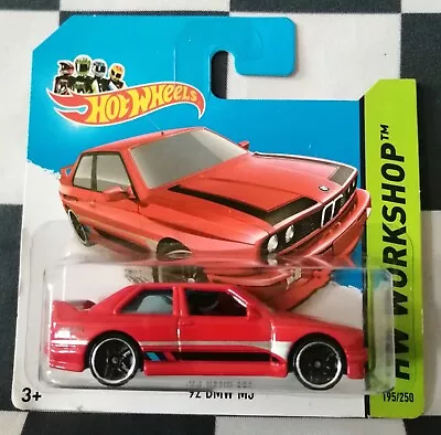 Buy 2014 Hot Wheels 92 BMW M3 HW Workshop Short Card 195/250 See Pics • 12.95£