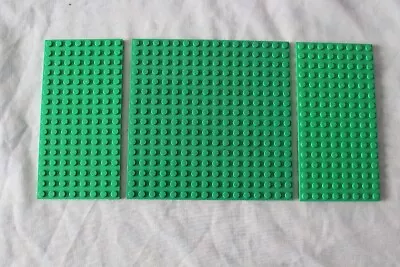 Buy Lego  Green Base Plates X 3 • 2.50£