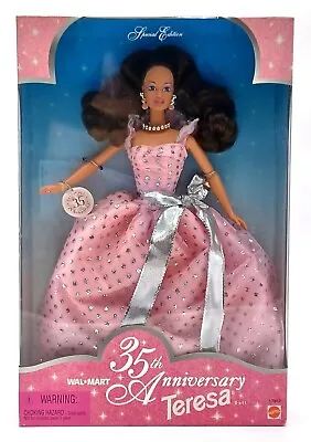 Buy 35th Wal-Mart Anniversary Teresa Barbie Doll / 1997, Mattel 17617, NrfB • 65.78£