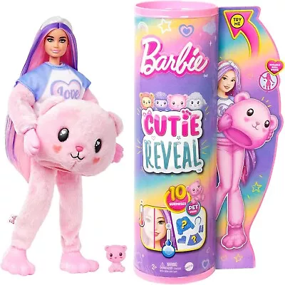 Buy Barbie Cutie Reveal Pink Bear. New • 28.33£