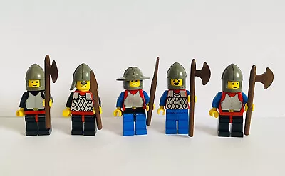 Buy LEGO Vintage Castle Knights Lion Knights Crusaders Axe Minifigures 6081 6077 • 27.74£