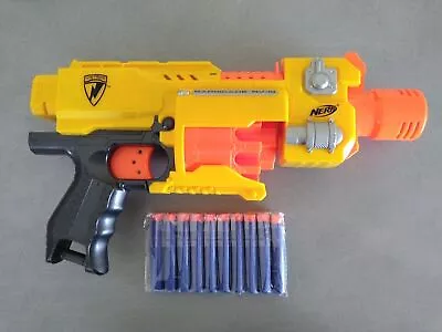 Buy NERF Pistol Rifle N-STRIKE BARRICADE RV-10 Automatic With New Darts • 12.10£