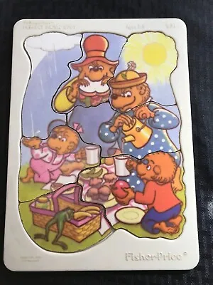 Buy Two Vintage Fisher Price Plastic Tray Puzzle-Berenstain Bears&Miss Piggy Kermit • 7.46£