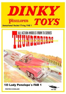 Buy Dinky Fab 1  A5 Shop Counter / Wall Display  New .  Thunderbirds, Space 1999.  • 7.95£