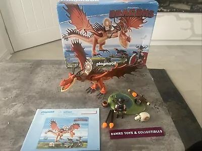 Buy Playmobil 9459 How To Train Your Dragon Hookfang & Snotlout + Original Box Set • 37.99£