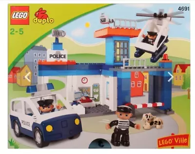 Buy Duplo Vintage Police Station 4691 100% Complete In Excellent Condition  • 25£