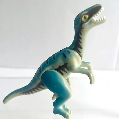 Buy Playmobil Small Blue Dinosaur With Brown Markings And Yellow Eyes • 3.50£