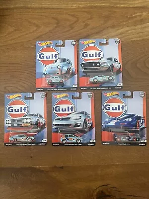 Buy Hot Wheels Premium Car Culture Gulf Racing Full Set Golf Fiat 500 Mustang Mint • 130£