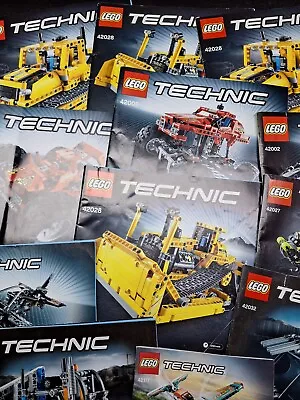 Buy Lego Technic Instruction Manuals Choose You Individual Booklet • 5£