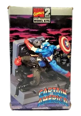 Buy Toy Biz Marvel Comics Level 2 Glue Together Model Kits - Captain America • 141.73£