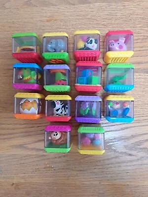 Buy Fisher Price Peek A Boo Blocks X 14 • 5£