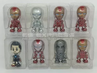 Buy Hot Toys Mini Cosbaby Iron Man Mark I/ii/iii/iv/v/vi/vii & Tony Stark Set Of 8 • 90.58£