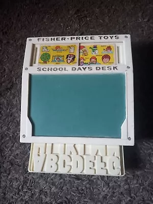 Buy Vintage 1972 Fisher Price Schools Days Play Desk Toy Education Missing Letters  • 12.50£