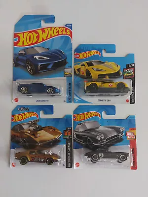 Buy Hot Wheels | Corvette C8R/2020 Corvette/'62 Corvette/Gas Monkey Bundle | X4 Cars • 5.99£