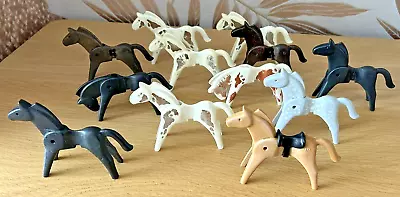 Buy Playmobil 12 Vintage Horses For Farm Castle Stable Or Western • 9£