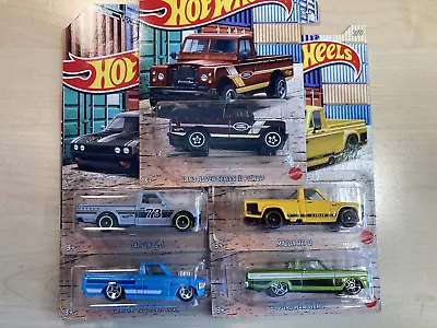 Buy Hot Wheels Job Lot Bundle New Cars X 5 Hot Pickups Full Set Land Rover Datsun • 17.50£