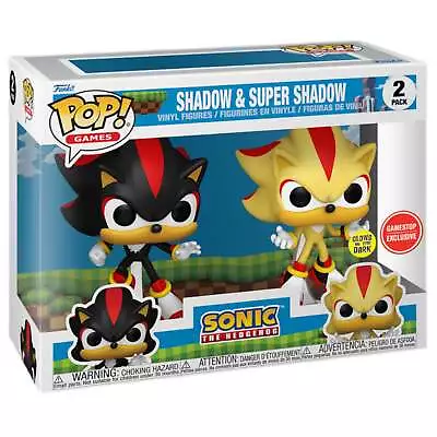 Buy Sonic The Hedgehog Shadow And Super Shadow GameStop Exclusive Funko Pop 2-Pack • 29.99£