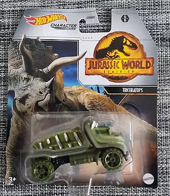 Buy Hot Wheels Jurassic World Dominion Character Car Triceratops New & Sealed • 7.99£