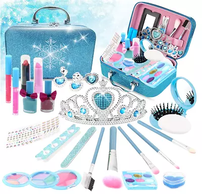 Buy Kids Makeup Kit For Girl, 25 Pcs Real Makeup Set, Girls Toys For 3-10 Year Old, • 35.59£