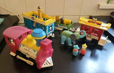 Buy Vintage Fisher Price Circus Train 991 5 Animals 2 People 3 Carriages & Engine • 26.99£