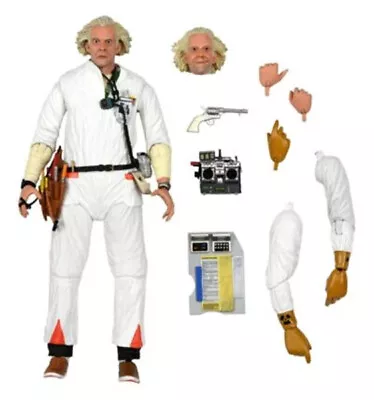 Buy Back To The Future Action Figure Ultimate Doc Brown (1985) 18cm By Neca • 46.28£
