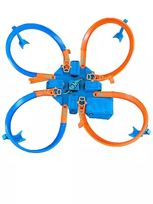 Buy Hot Wheels Criss-Cross Crash Motorized Central Booster Track 4-Lanes - Used {ii} • 41.89£